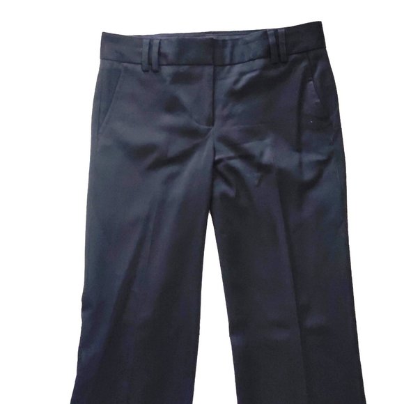 J. Crew City Fit Black Dress Pants 100% Wool Pleat - Picture 2 of 5